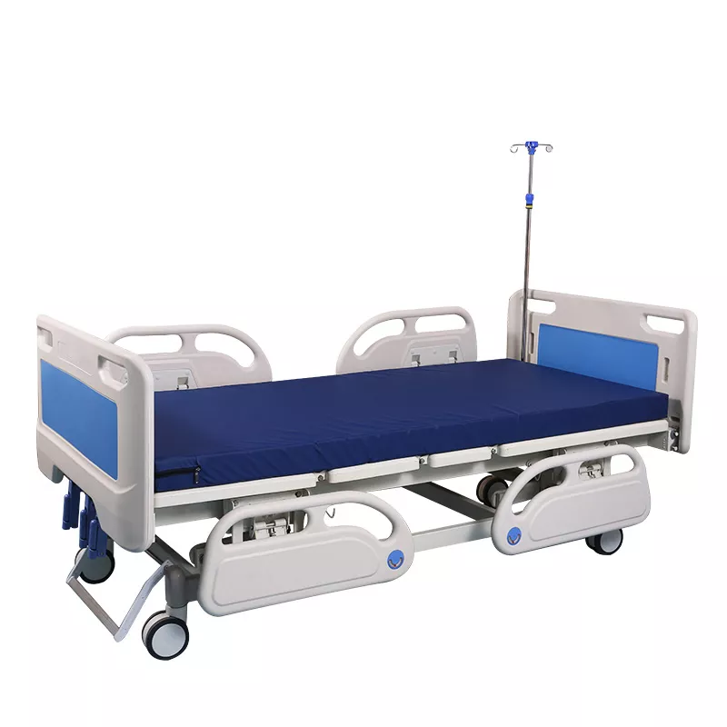 3 Function Manual Medical Bed with ABS Side Rails